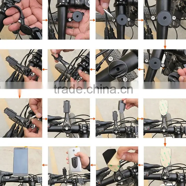 New design bicycle/motorcycle mobile phone holder easy install on smartphone and GPS