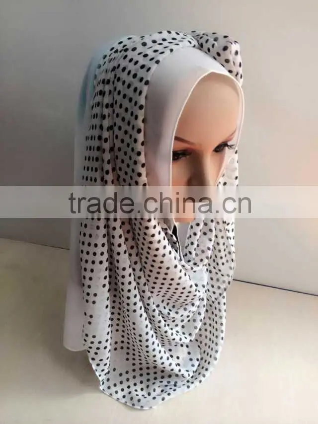 Latest design Fashion muslim long scarf one set chiffon HIJAB