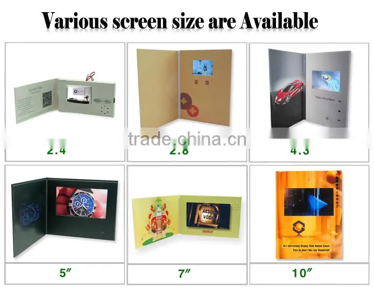 Most popular video postcard handmade video brochure card