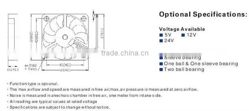 cheap and hot sale 5v/12v24v brushless dc fan
