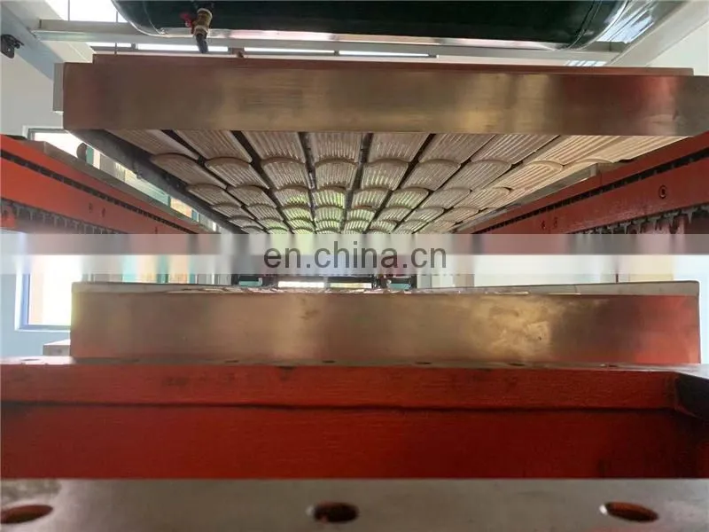 UD 660 Automatic food grade storage plastic clam container box Thermoforming making Machine with ir ceramic heater cam driven