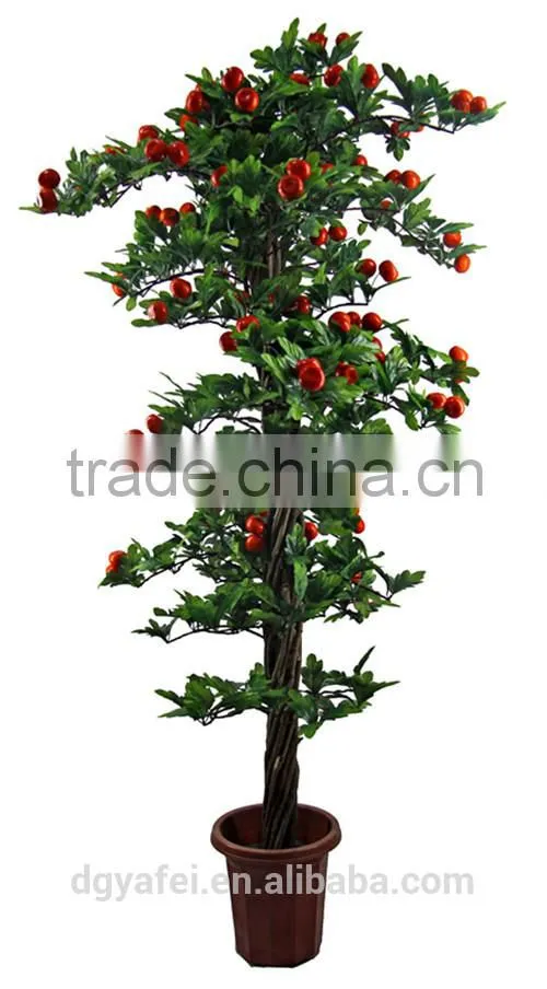 artificial trees fabreic plastic material artificial fruits artificial plants with fruits