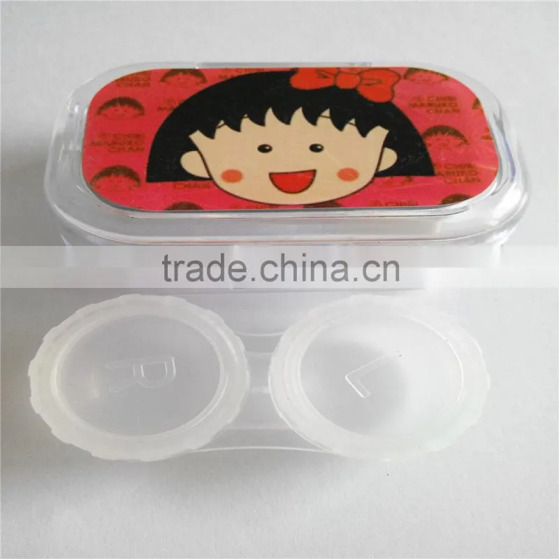 cute contact lens case, smart case contact girl
