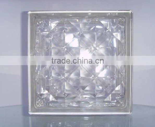 190*190*80 Clear Glass Block for kitchen /flooring