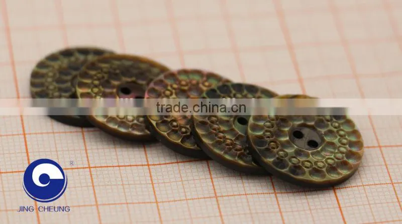 custom carving natural brown mother of peal shell button for coat