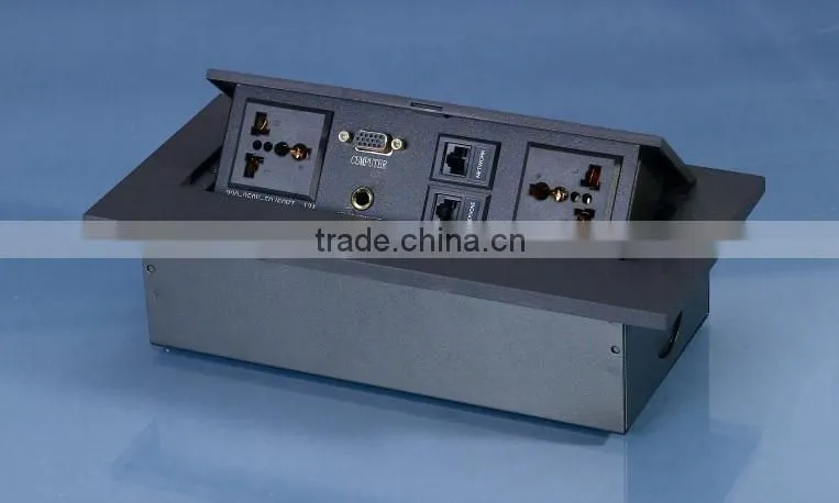 Office Furniture Desk Socket with USB Port and EU Outlets