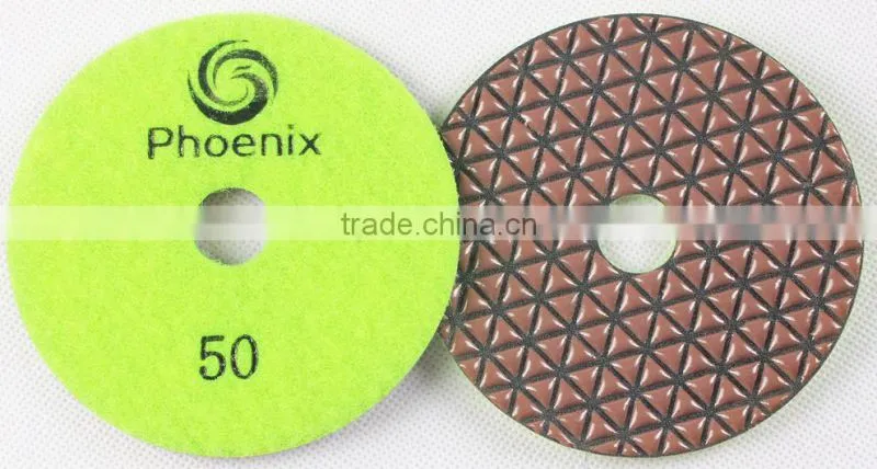 Phoenix best 4 inch dry diamond polishing pads