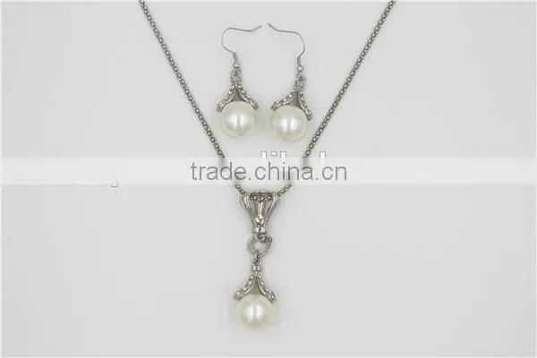 Wholesale popular jewelry set alloy gold & silver necklace & earrings jewelry set