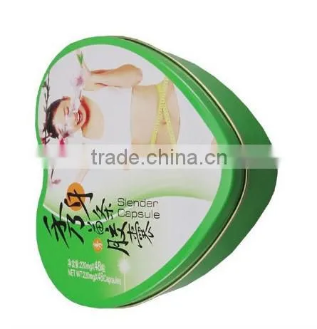 Printed metal heart box/heart shape tin packing/chocolate tin can/chocolate packing