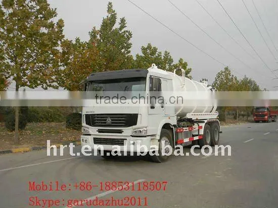 2015 jinan manufacture hot selling 16CBM Sewage Suction truck with free spare part