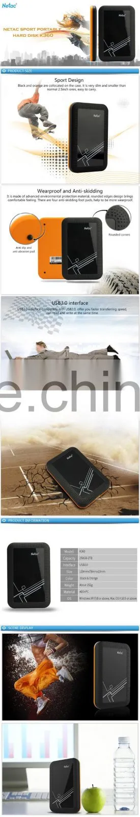 Sport Style, 1TB 3.0, 2.5" External Hard Drive