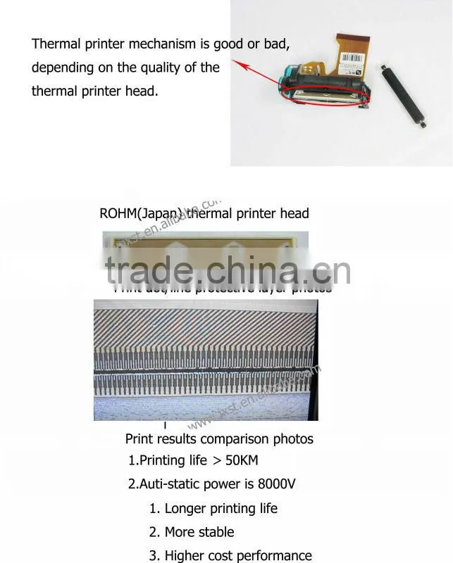 Commercial cash counter printer JX-2R-04A