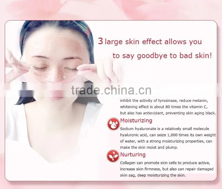 Rose Deep Moisturizing whitening Facial Mask Soft collagen Facial Mask