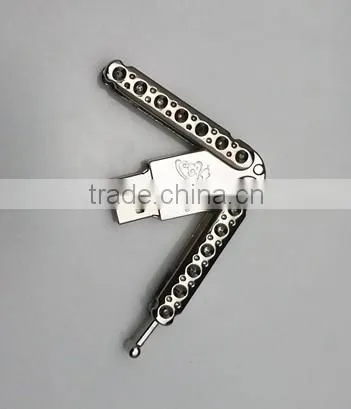 newest arrival metal butterfly usb flash drive