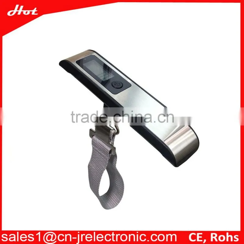 Electronic gadget 50kg Electronic Stainless Steel Travel Luggage Scale with 20kg alert for souvenir and christmas gift