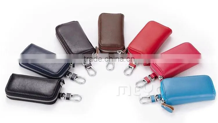 High quality genuine leather smart key case for key holder
