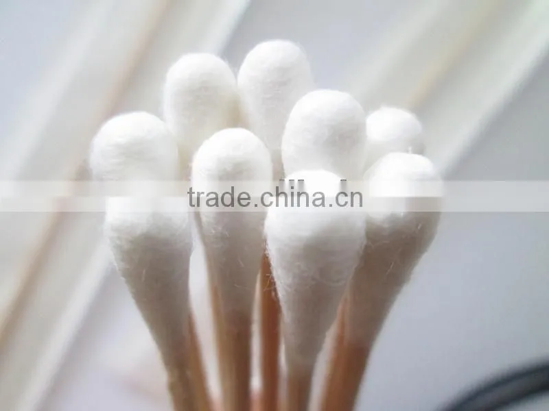 medical cotton swab stick 6"