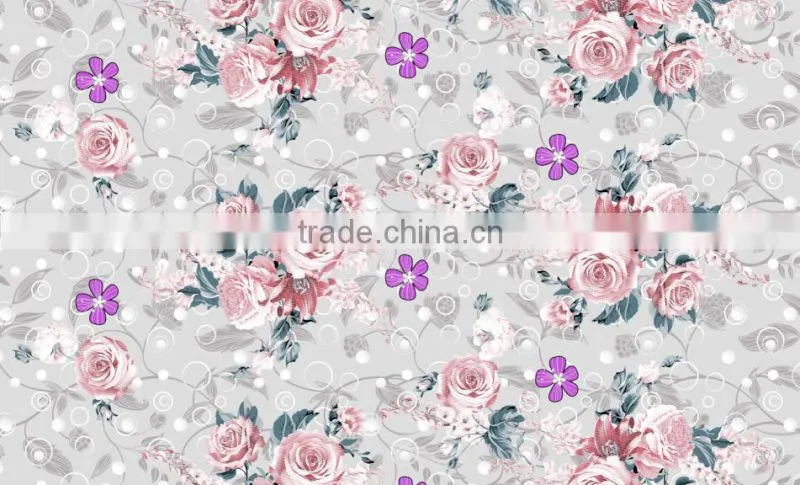 100polyester printed fabric pigment printing brushed mirco fiber fabric for bed sheets,mattress cover plain fabric