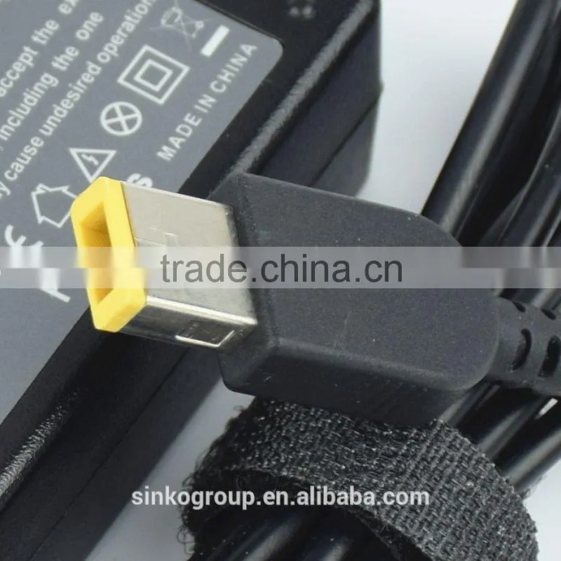 20v 2.25a shenzhen wholesale ac laptop adapter charger for lenovo square pin yellow