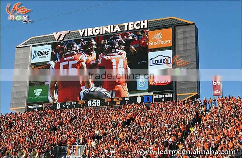 RGX football stadium perimeter led screen display, stadium led display