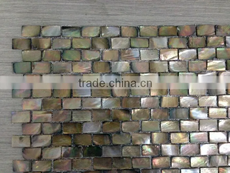 300x300mm brown lip mother of pearl shell Mosaic Brick
