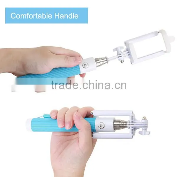 2015 smart camera phone foldable selfie stick monopod