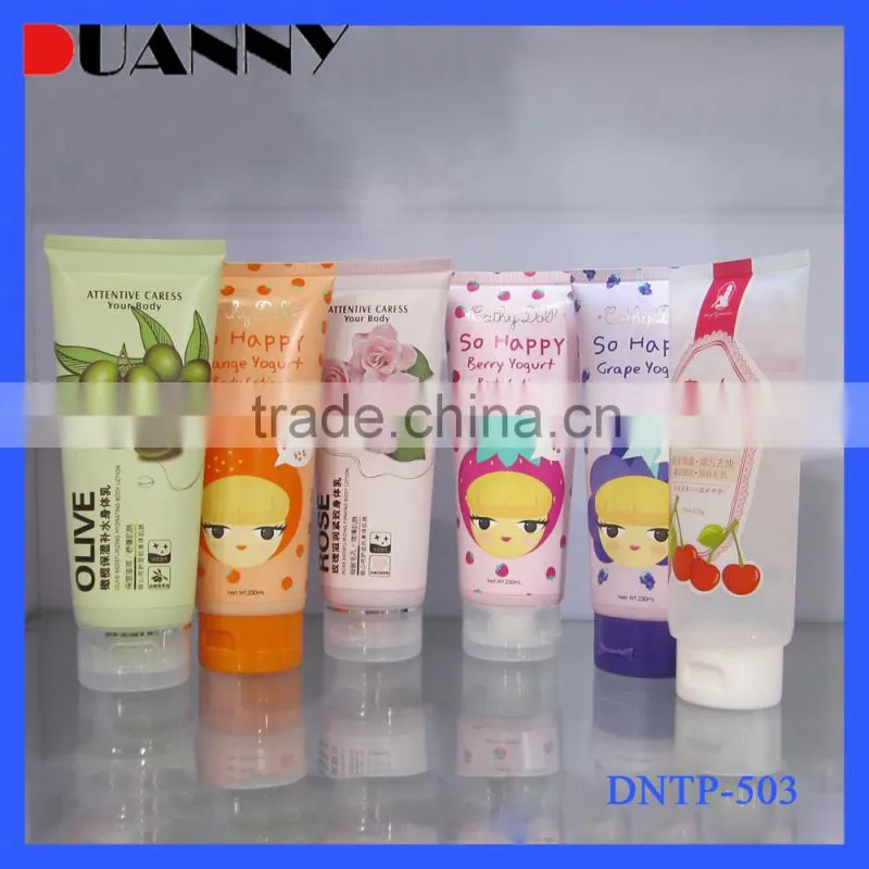 Cosmetic Plastic Soft Tube Plastic Packaging Tube With Screw Cap Or Flip Top Cap Pe Plastic Tube