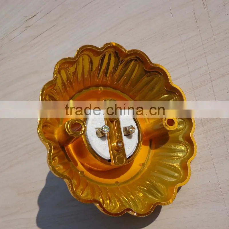 E27lamp holder ,Gold roundles lamp base lanterns base
