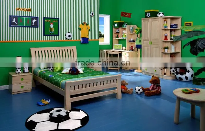 Boys Football Single Bed Designs, Bed Room Furniture For Kid,Wood Bed