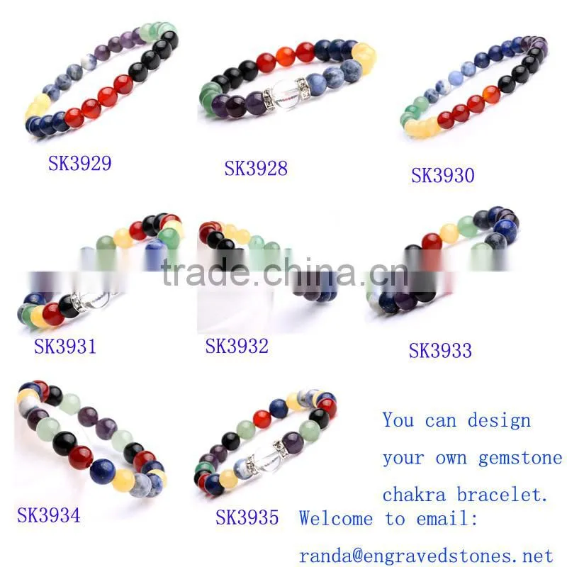 Sankrit Usui chakra chip stones in glass bottles