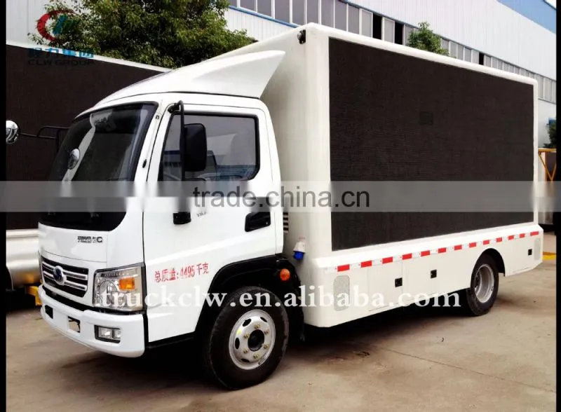 Distinct video showing digital advertising vehicles mobile truck led P10 screens
