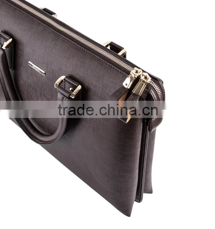 3 colors bag choice, Business design messenger bag with double zipper bag