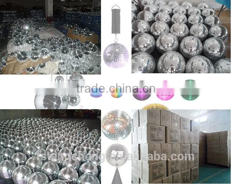 4'disco mirror ball decoration christmas with color LED
