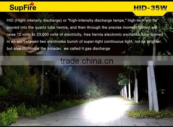 35W 4500lm HID High Bright Rechargeable HID torch light