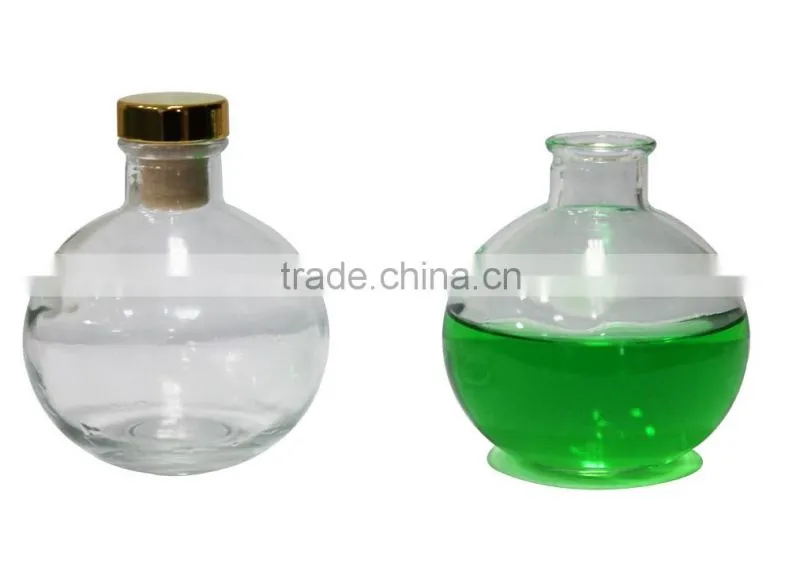 All round fragrance clear glass diffuser bottle