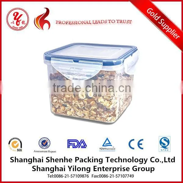 Square Shape Microwavable Food Container with Lid Leak-Resistant