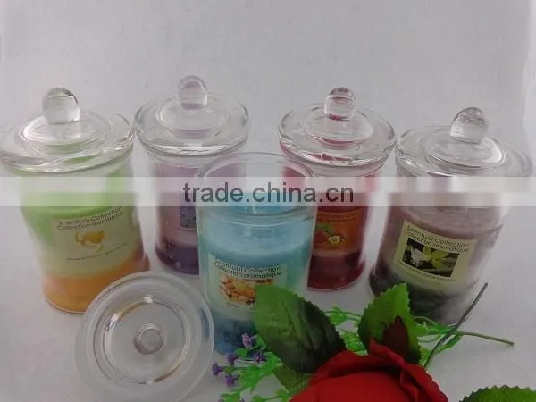 2015 hotsell scented Jar glass candle