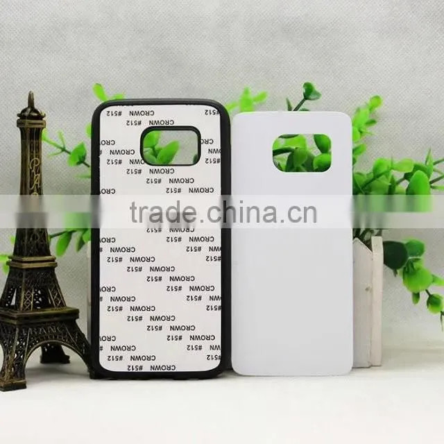 TPU+PC 2D sublimation silicon mobile phone cover case for Samsung Galaxy S7