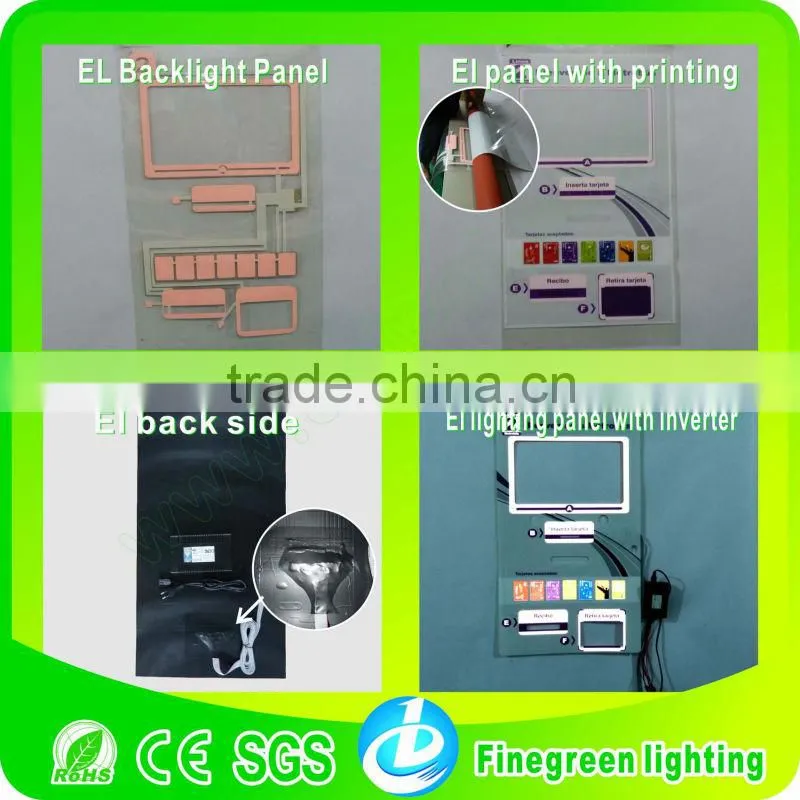 waterproof sound activated el car sticker, el car body sheet,