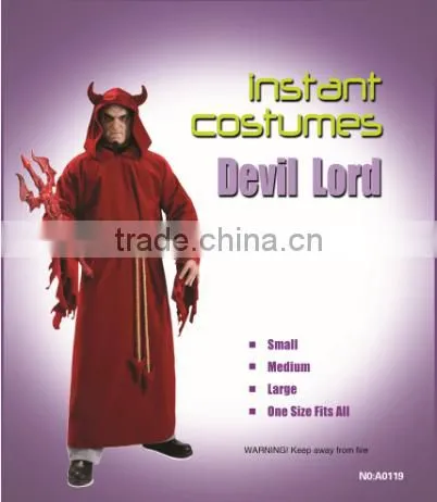 New design hot selling midnight Devile Lord instant costume