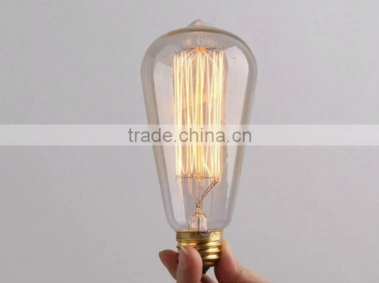 Vintage 1910 Squirrel Cage Filament Edison Bulb