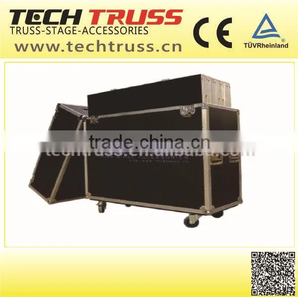 Successful Case Outdoor Event Acrylic Clear Wedding Stage With Crystal Pillars
