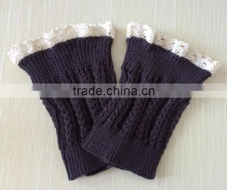 Wholesale Acrylic Crochet Leg Warmers For Women Sex Lace Leg Warmers
