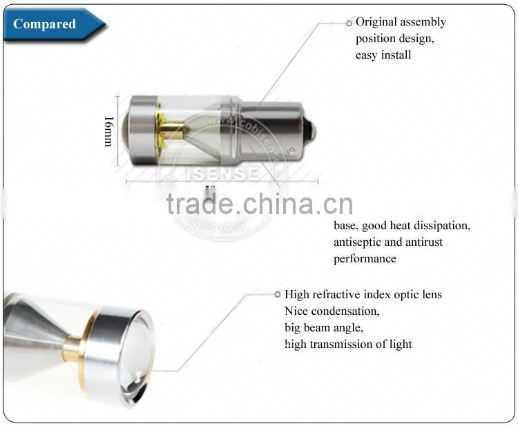 Car led lamps yellow led fog light 8.4w, 6500k power white led light for toyota innova parts