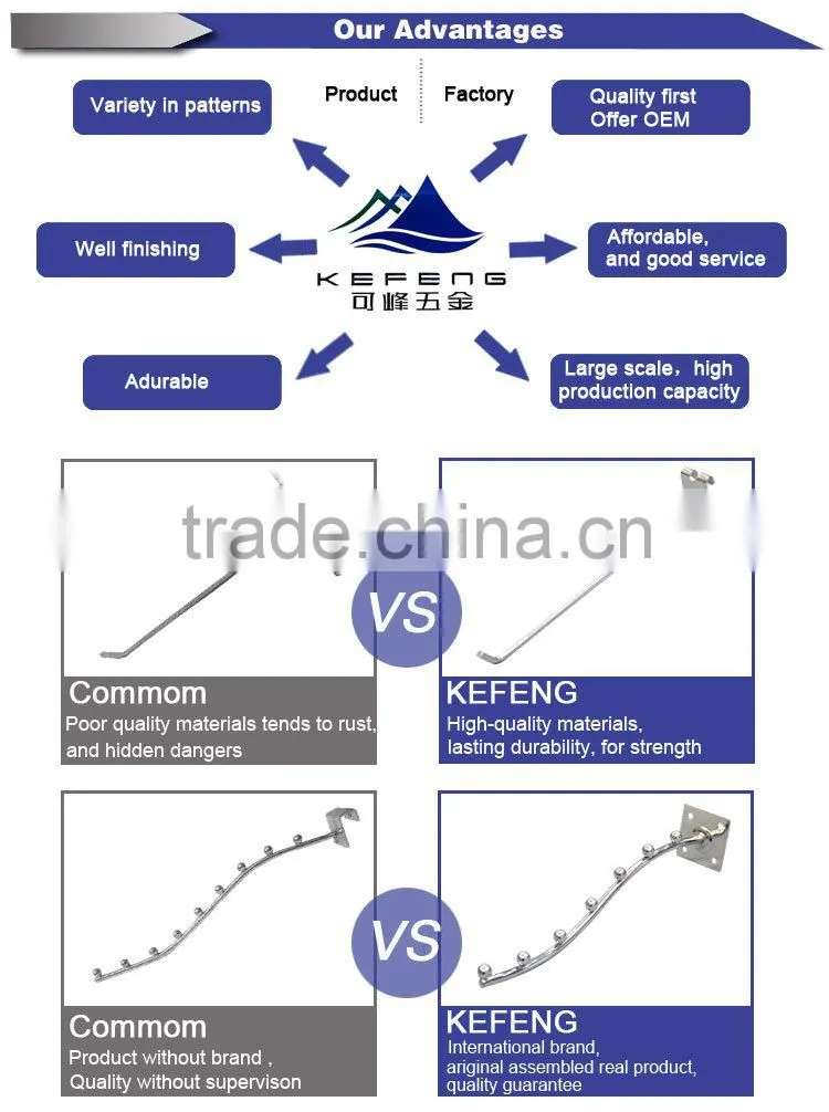 Metal shelf bracket /suqare tube support bracket KF-B045