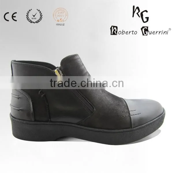 Cow Leather Rubber Outsole Man Boot China Man Shoe