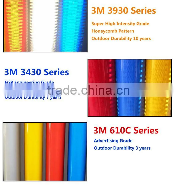 Guarantee 10 Years Original 3M Super High Intensity Diamond Grade car reflection sticker