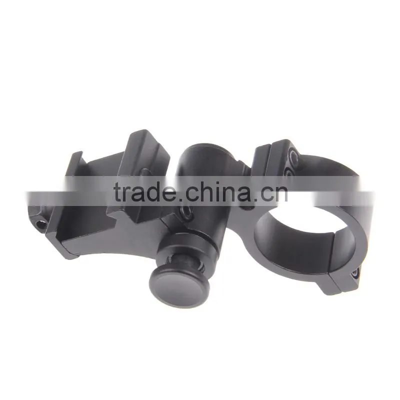 Funpowerland 90 Degree 30mm Flip to Side Picatinny Mount Ring for Magnifier