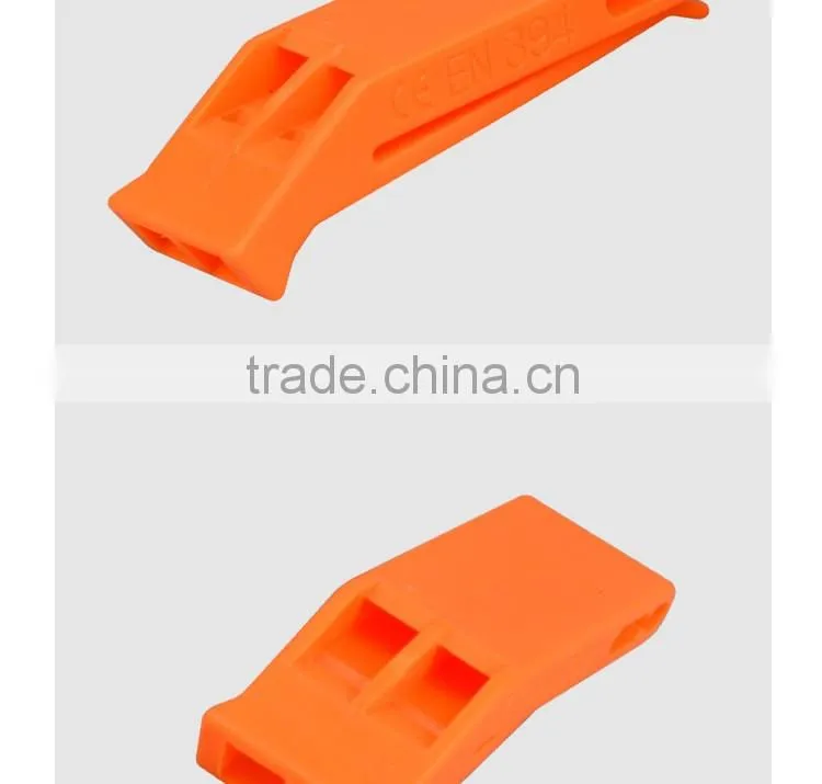 Flat plastic whistle custom print whistle cheap custom whistle lanyard