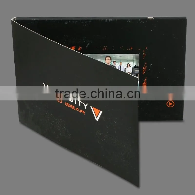 2016 Creative TFT LCD Video Greeting Card, Promotional Video Brochure Card